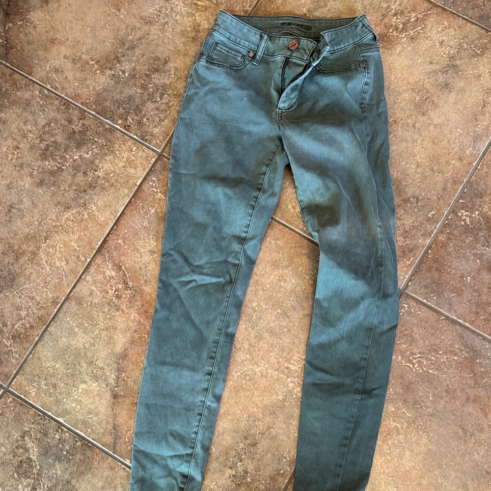 Green Skinny Jeans